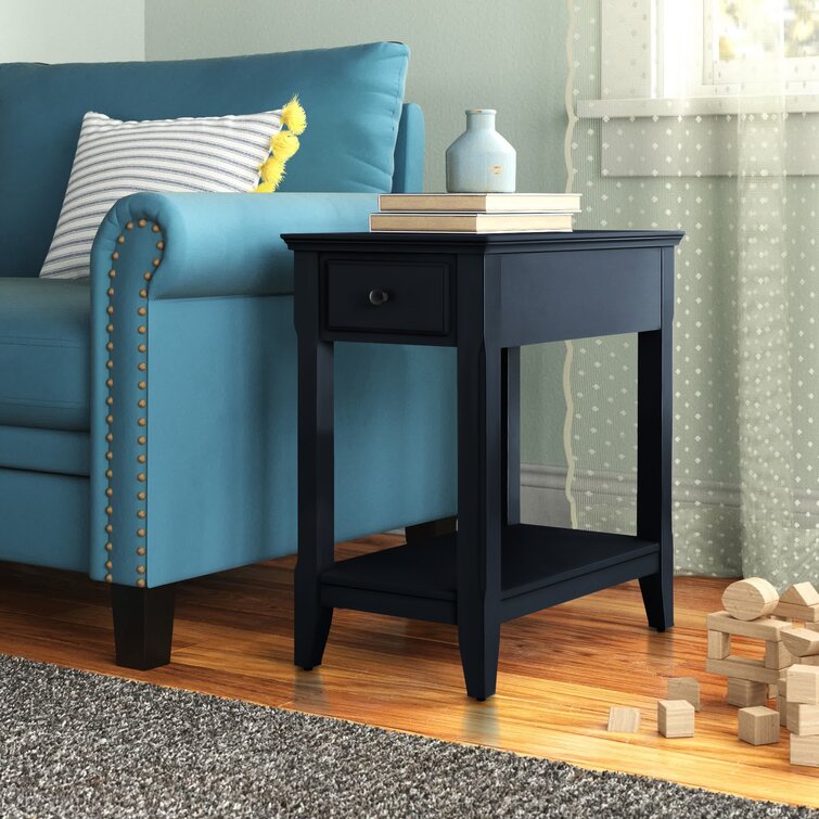 Hillside frame end table with deals storage